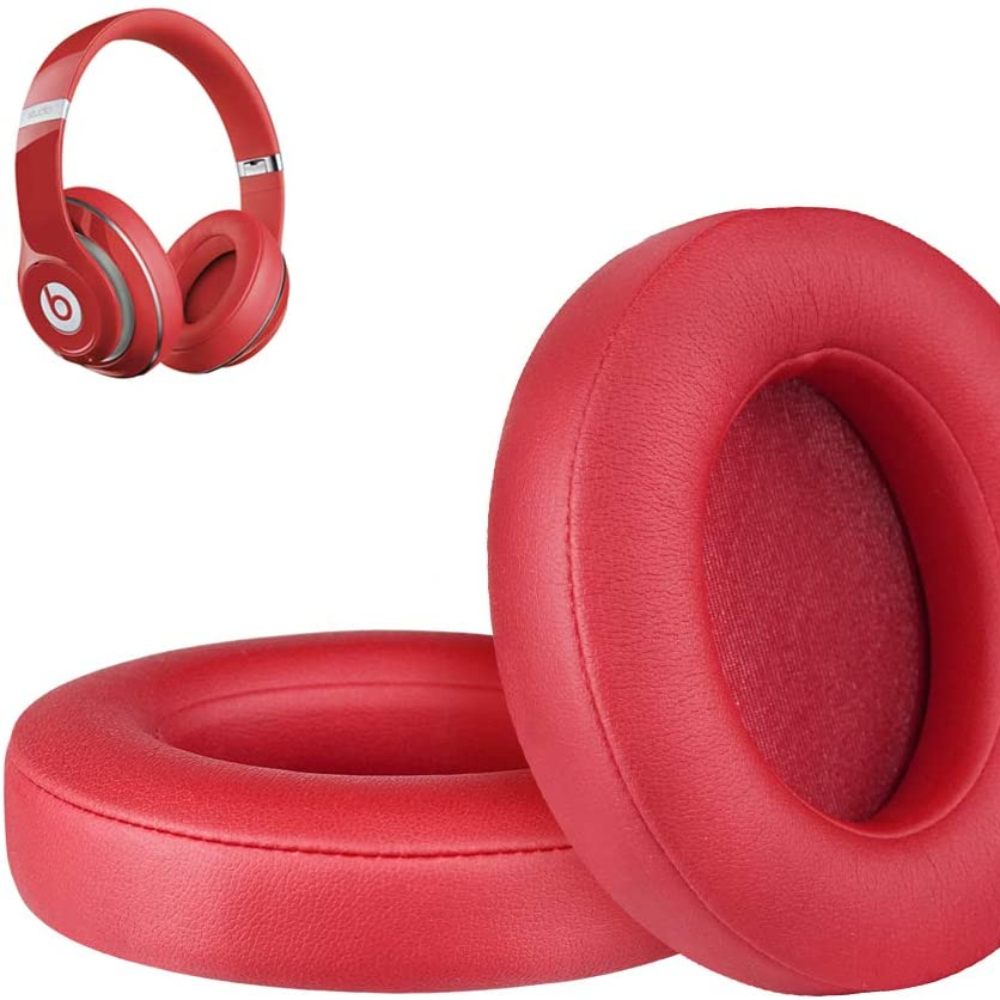 Earpads Replacement Parts Compatible with Beats by Dr. Dre Studio 2 Wireless/Wired B0500/B0501 /Studio 3 Over Ear Headphones: Red