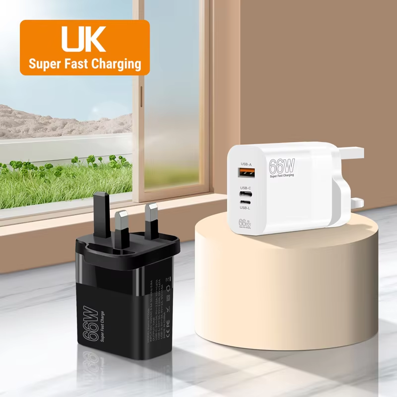 Xiaomi 66W Super Fast Charging Adapter PD Reverse Charger Suitable For Apple Huawei Xiaomi EU/US/UK Standards Phone Adapter