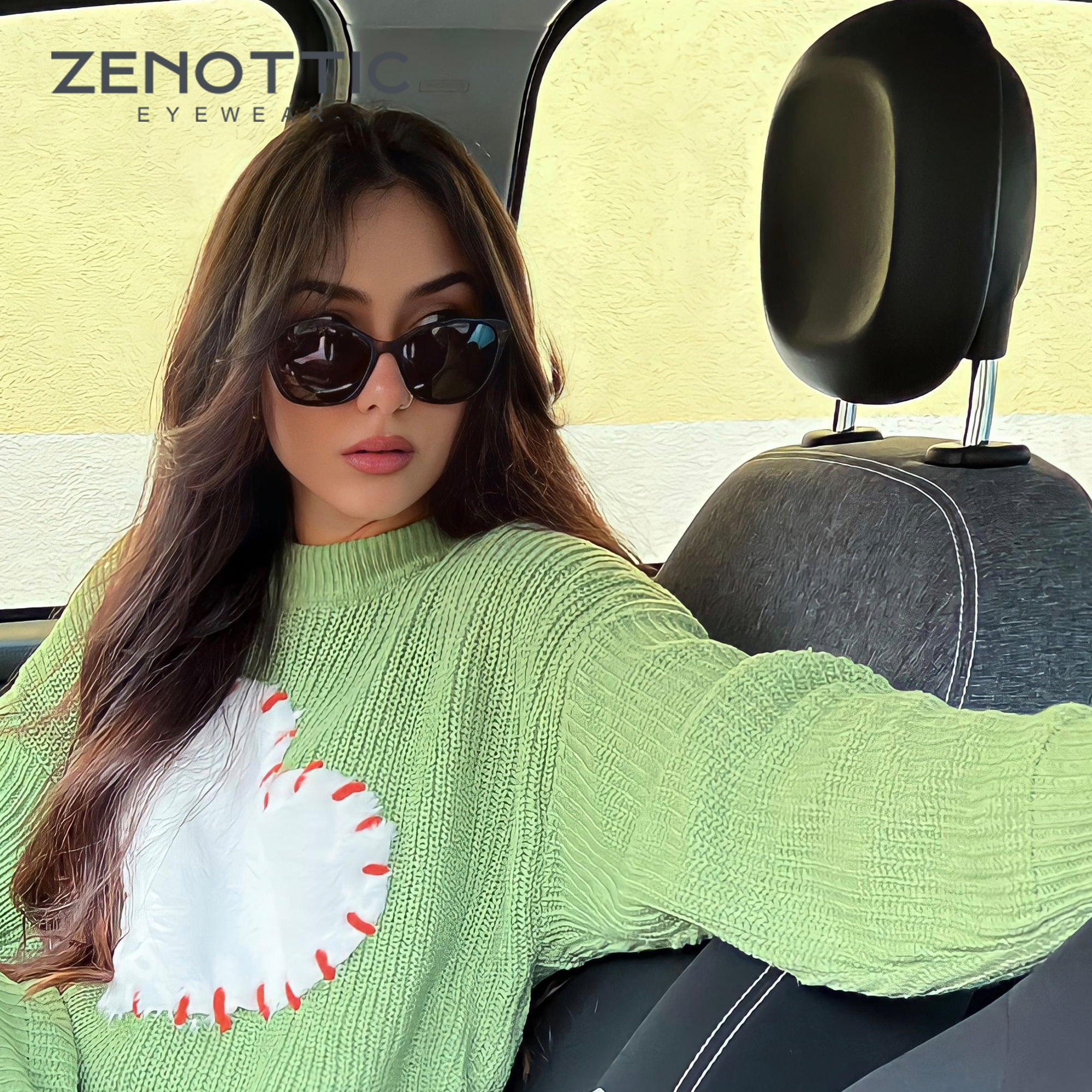 ZENOTTIC Butterfly Bifocal Reading Sunglasses Women Men Presbyopia Eyewear Sun Glasses Reader With Diopter From +100 to +350