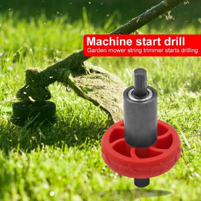 Electric Engine Start Drill Bit Adapter Lawn Mower Starter Plug Button Part