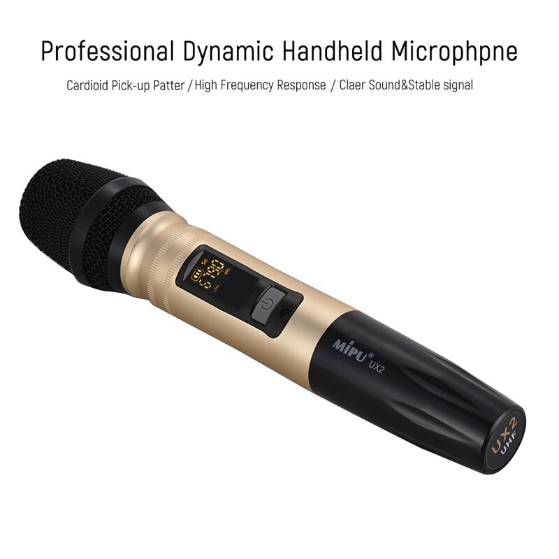 Wireless Uhf Microphone With Portable Usb Receiver For Ktv Dj Speech Amplifier Recording