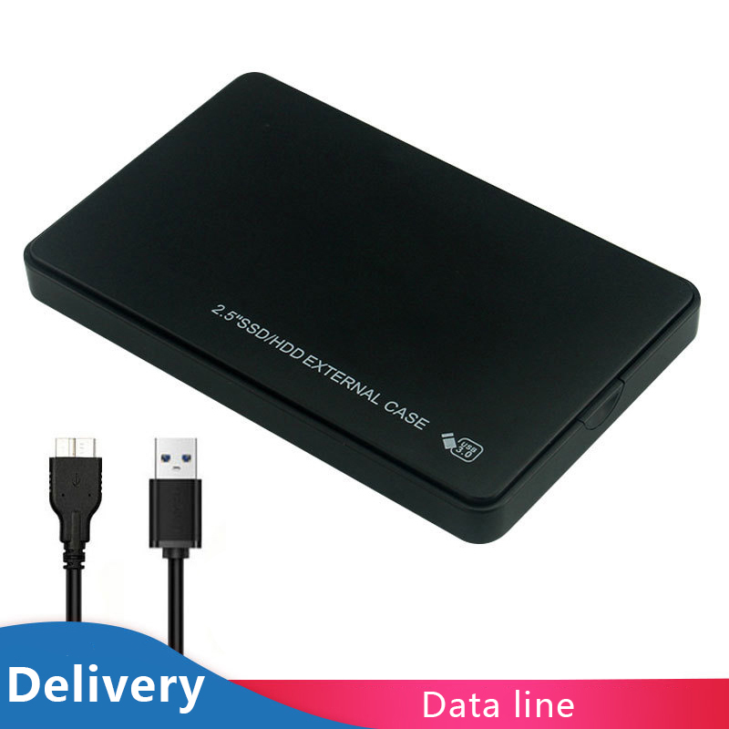 UTHAI T22 2,5" SATA zu USB3.0 HDD-Gehäbenutzen Handy, Mobiltelefon Festplattenhüllen für SSD Externer Speicher HDD-Kasten mit USB3.0/2.0-Kabel ABS: Schwarz
