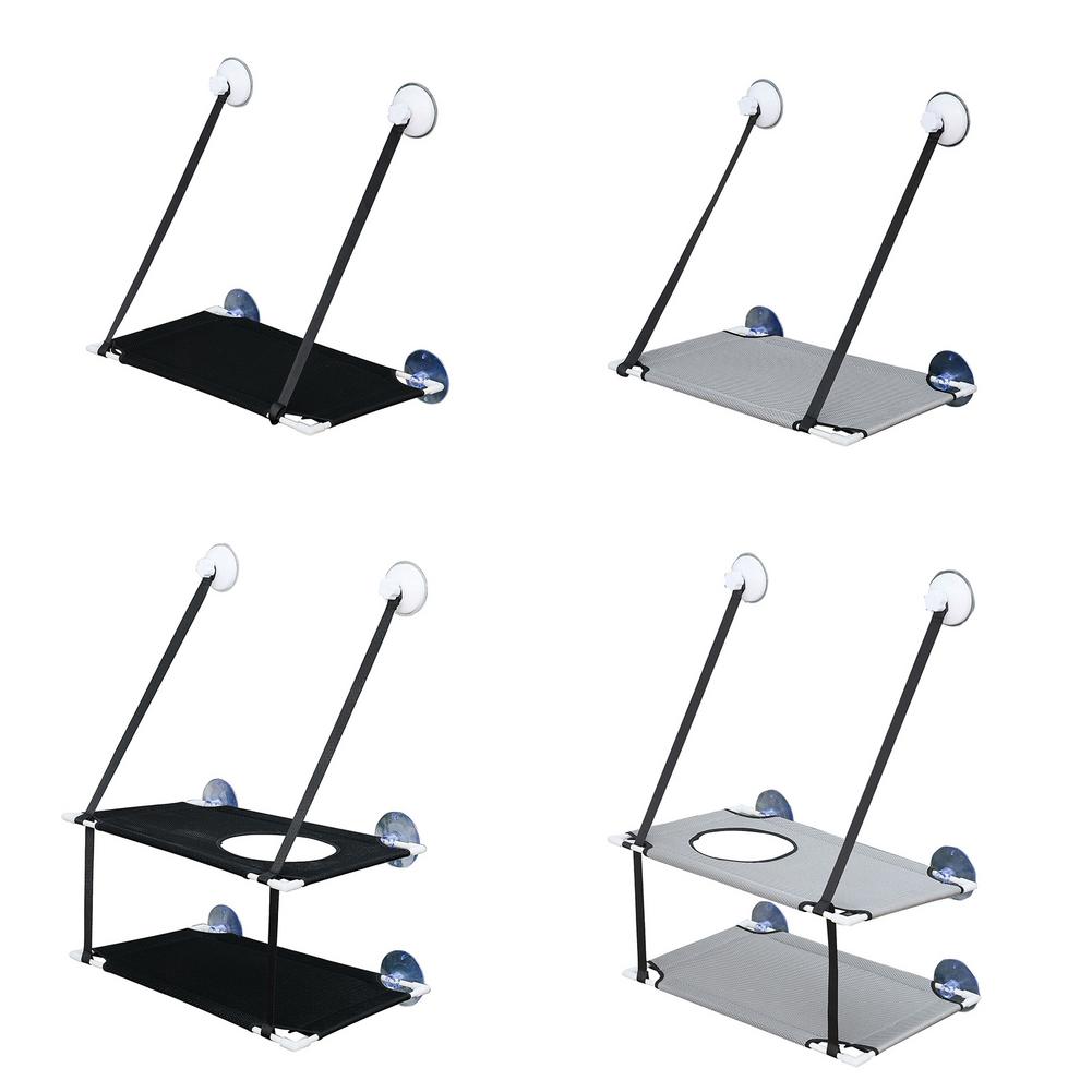 Window Mounted Bed Sofa Mat Washable Pet Cat Hammock Pet Supplies Space Saving Cushion Hanging Shelf Resting Seat With Suction