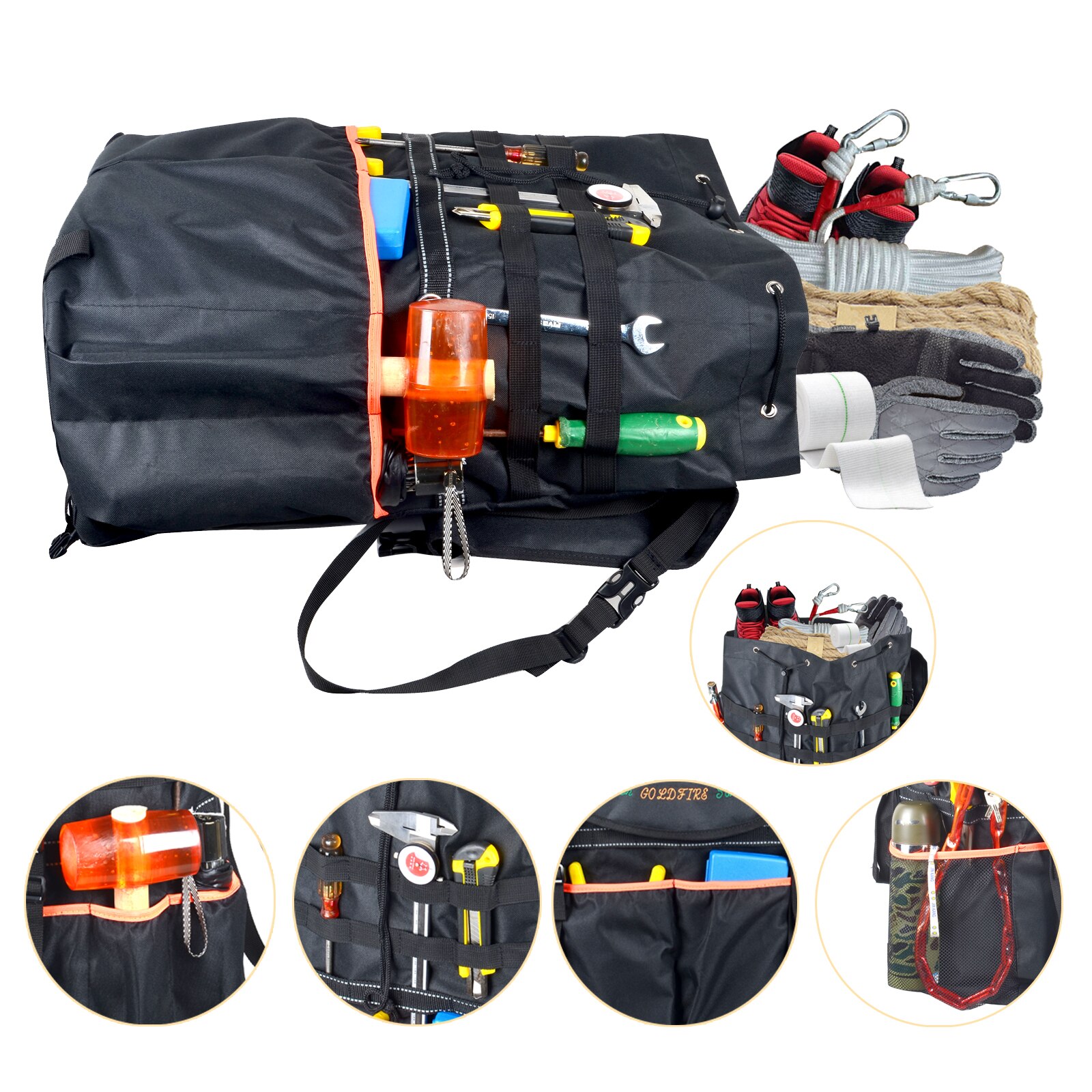 Spare Tire Trash Bag, Universal Fits 40" Tire Overland Series Spare Tire Bag for Wrangler JK Cargo Storage Bag