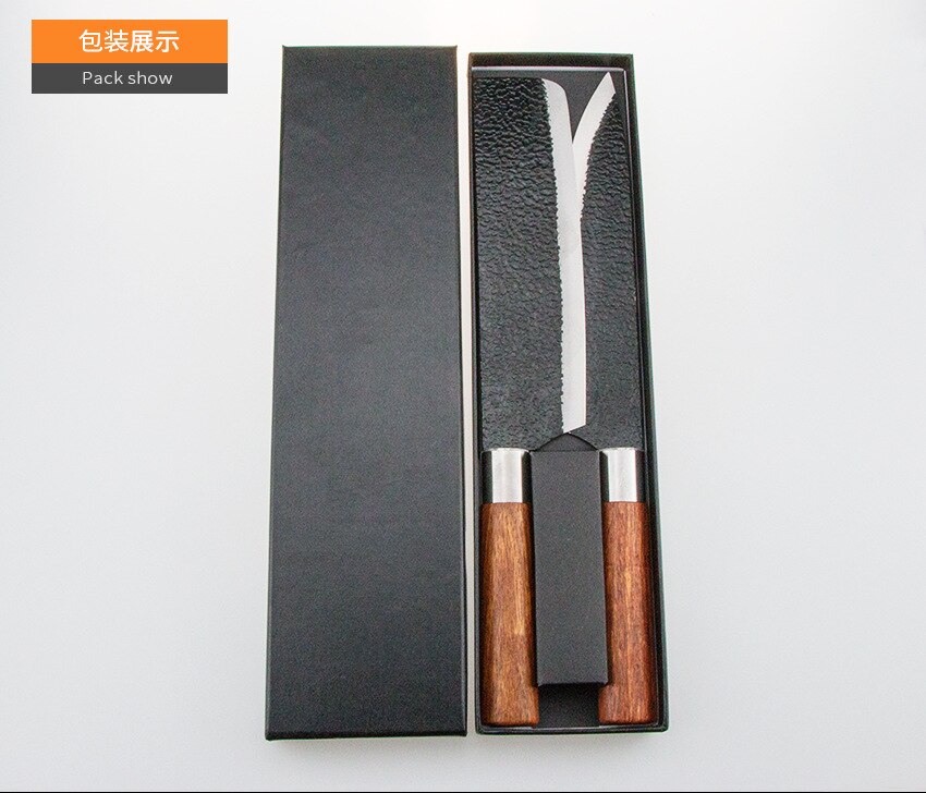 High Carbon Steel Knife Forged Hammer Chopping Knives Stainless Steel Nakiri Vegetables Meat Cleaver Japanese Cutlery Knife