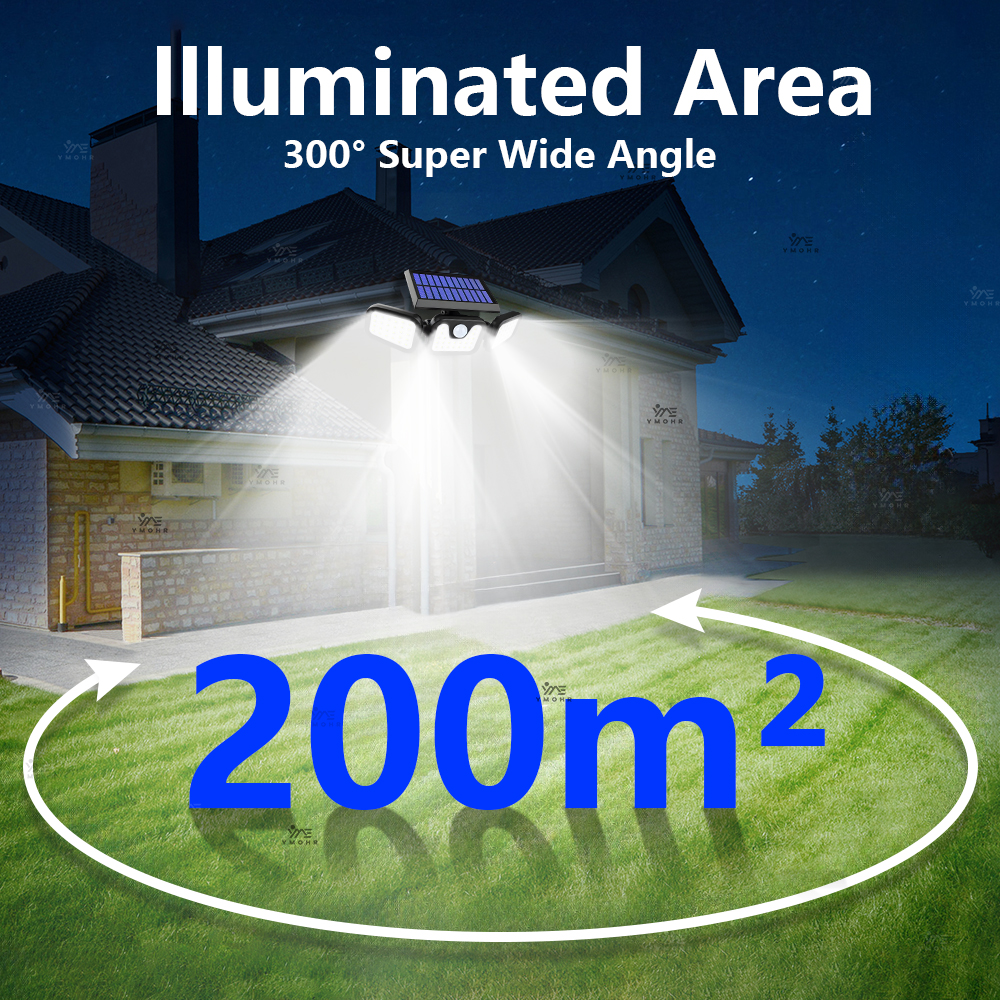 24000 mah krachtige solar buitenverlichting, split-solar led-lamp, waterdichte buitenlamp op zonne-energie, tuinlamp met bewegingssensor, wandlamp
