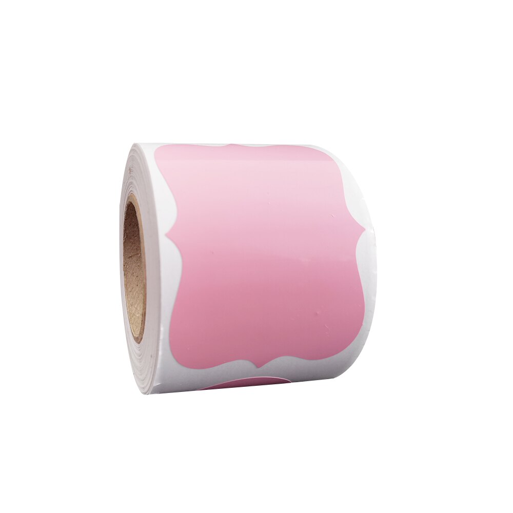 200 stücke Aufkleber für Dosen Küche Wasserdichte Bewegliche Große und Kleine Dosen Farbe PVC Flasche Aufkleber Für Küche Bequemlichkeit C: pink