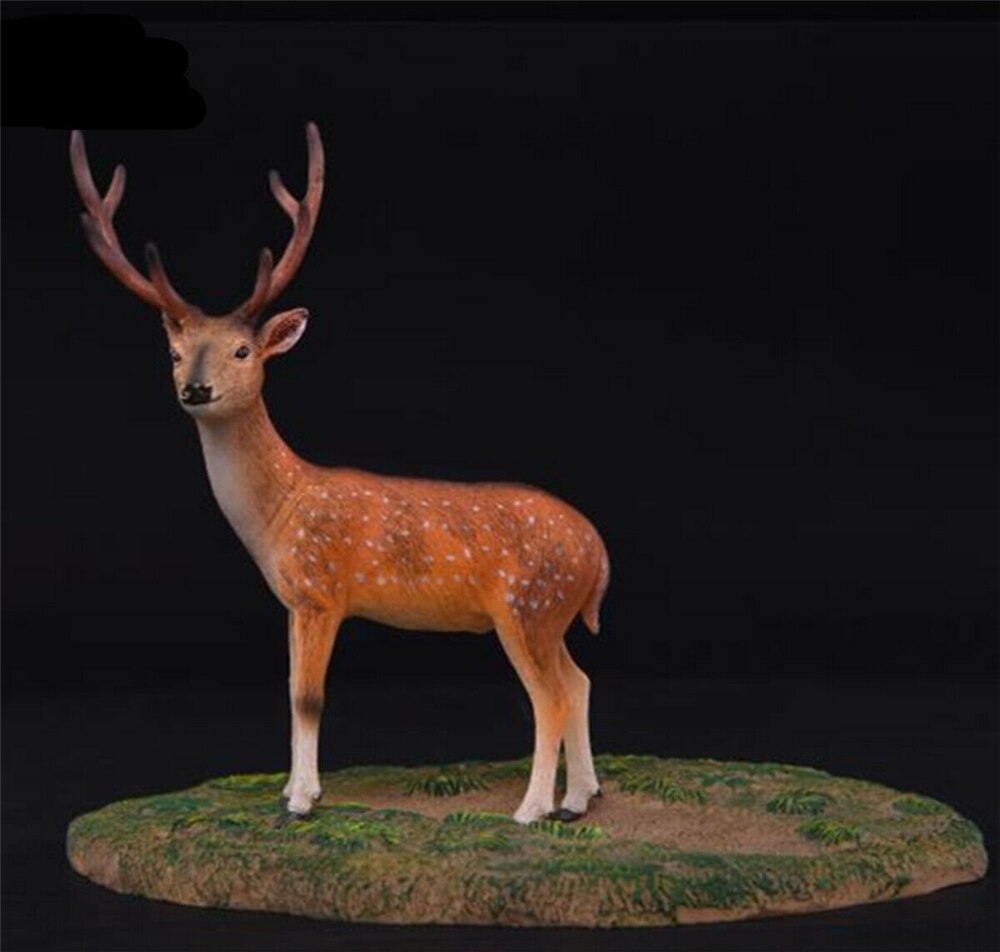 EDAGE Sika Deer Cervus nippon Set Figure Animal Figure Desktop Decoration Collector Toy