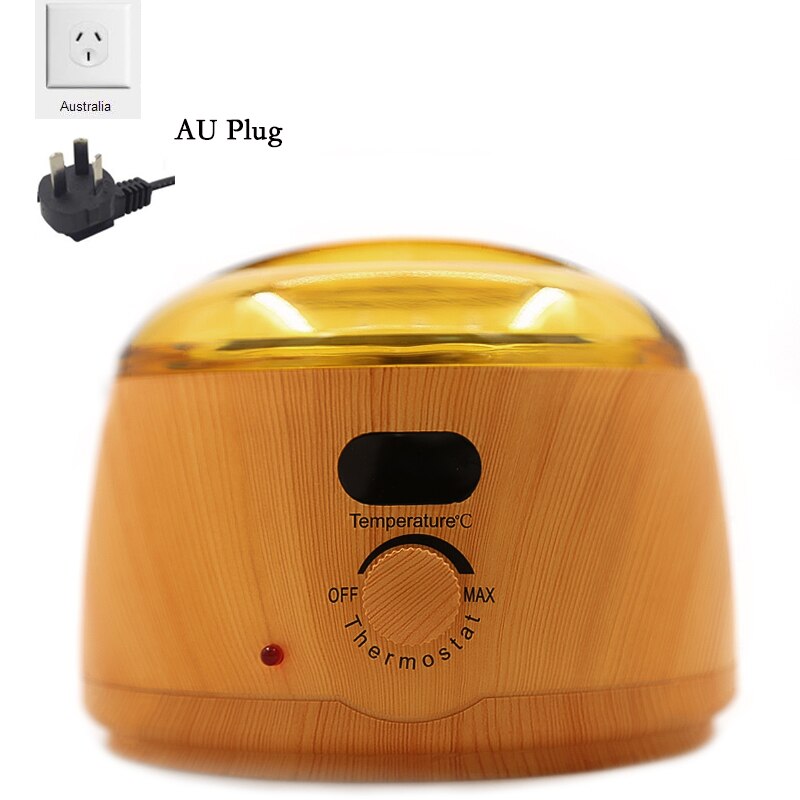 Wax Warmer Wax Heater Paraffine Heater Wax Voor Ontharen Epilator Hand Spa Machine Harde Wax Bonen Ontharingscrème Houtnerf Heater: AU Plug