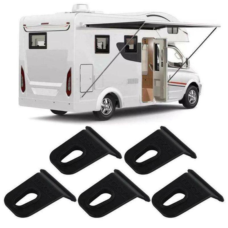 Colgador de toldo para caravana, herramienta de suspensión para toldos de autocaravana, anzuelos para caminar a elegir, gancho de ropa blanco y negro, T3C6
