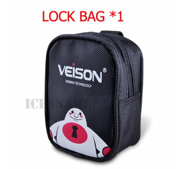 Veison motorfiets alarm waterdicht fietsalarm quad slot scooter schijfrem fietsslot motorfiets anti-diefstal motopadlock accessoires: Alleen slotzak