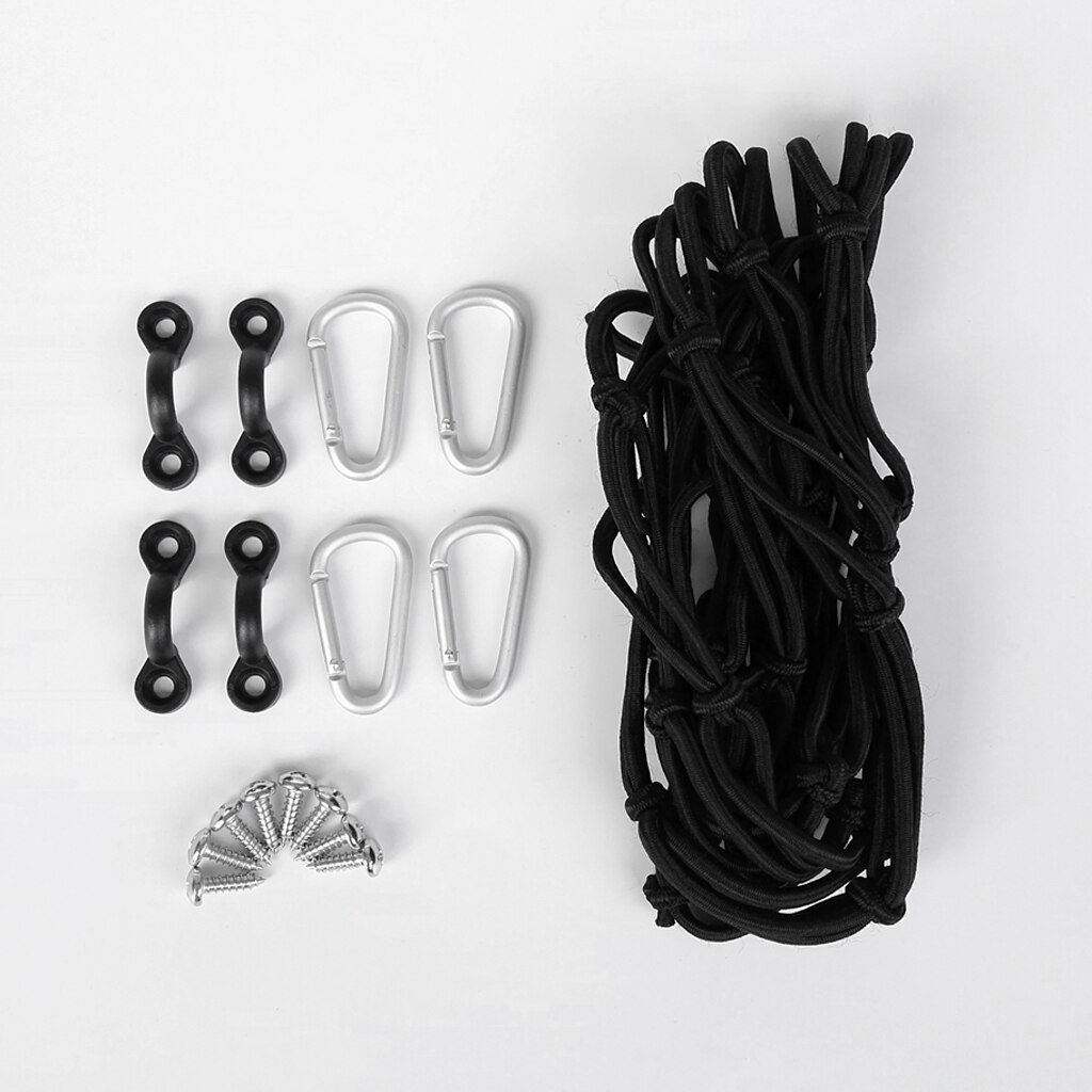 Kajak Kanu Boot Paket Träger Deck Fracht Gepäck Mesh Net 40x40cm Super Stretch Bungee Cargo Net DIY zubehör