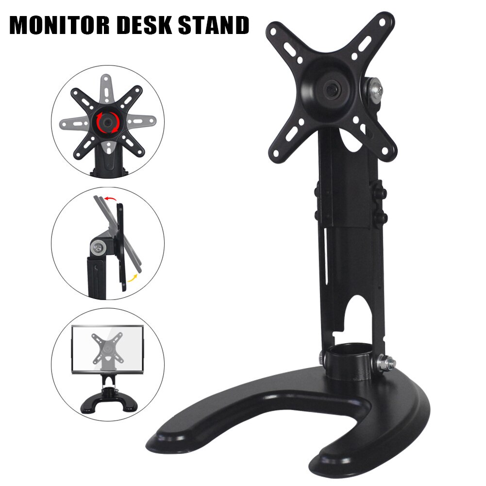 Display Swivel Monitor Desk Stand Home Flexible Aluminium Alloy Computer Durable Universal Height Adjustable Tablet LCD Screen