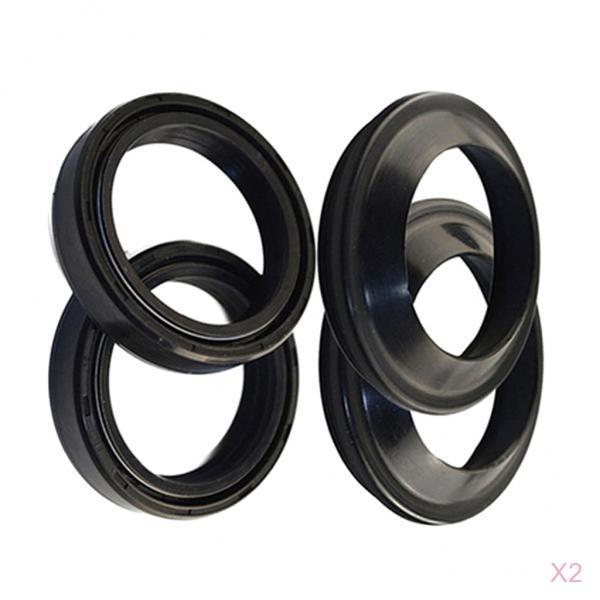 2 Set 41x54x11 Motorcycle Front Fork Damper Oil Seal And Dust Seal Kit