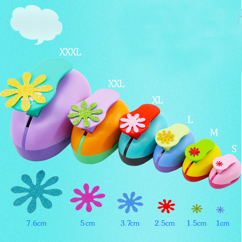 (3/8",5/8",1") Daisy Shaped craft punch Scrapbooking School DIY Flower Paper Cutter EVA foam Petal Hole Punches