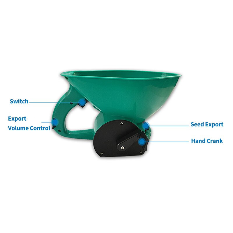 Multi-purpose Gardening Hand Shake Sower Controlled Manual Sowing Drill Plastic Adjustable Portable Seed Planter For Kaleyard