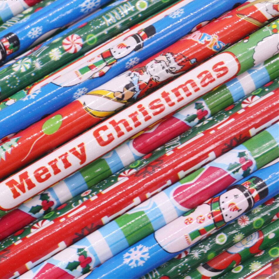 100 pz HB Matita di colore Della Penna Di Natale Modello di Halloween Modello di Gomma di colore Dei Bambini della Penna Studente Pittura Schizzo di Cancelleria