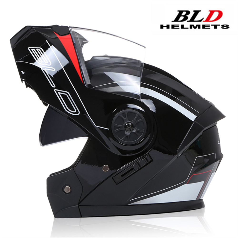 Lente dupla modular capacete da motocicleta mais recente flip face segurança capacete profissional quatro estações equitação ece dot aprovado casco