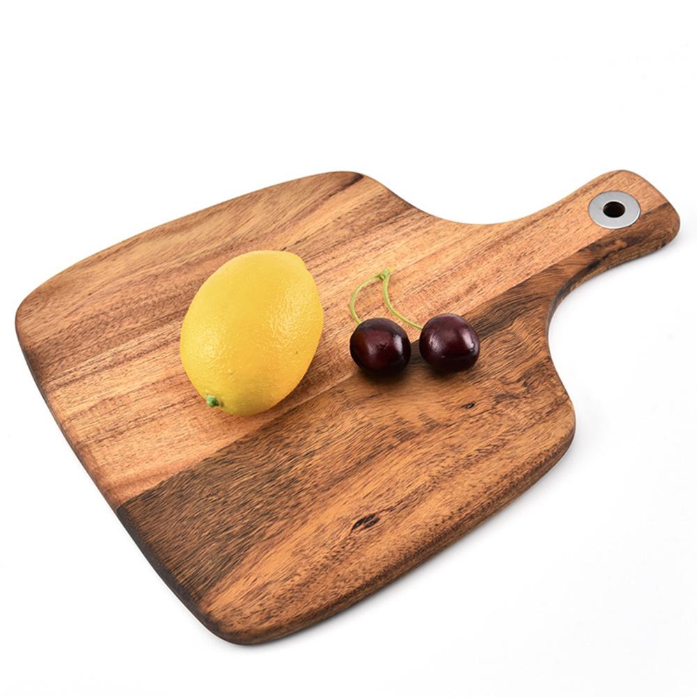 Wooden Chopping Blocks Tool Bamboo Rectangle Hangable Cutting Board Non-Slip Chopping Board Kitchen Accessories Chopping Board