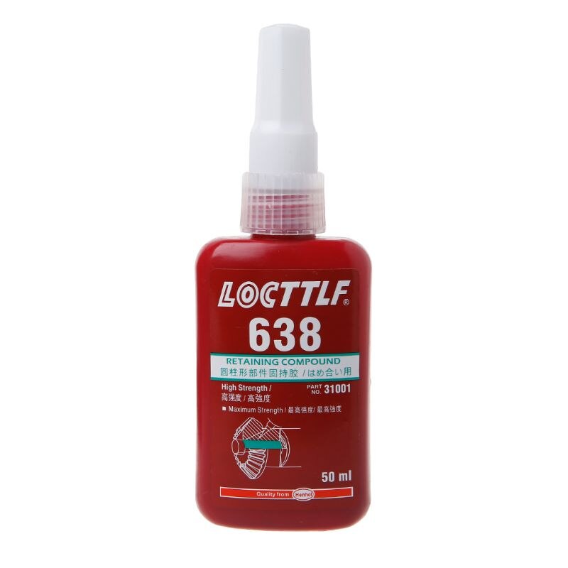 638 di fissaggio Composto Filo armadio 50ml Colla Adesiva per Cuscinetto Flangia Tubo R7RB