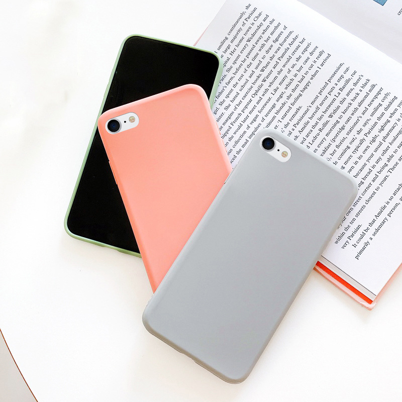 Case For iphone 7 8 SE Shockproof TPU Liquid Silicone Protective Phone Back Cover for iphone SE soft Case
