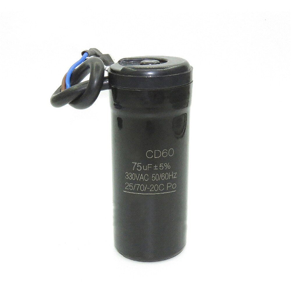 330V AC CD60 Motor Start Condensator 47UF 64UF 75UF 80UF 88-108UF 50HZ 60Hz Koelkast Compressor Start Condensator: 75UF