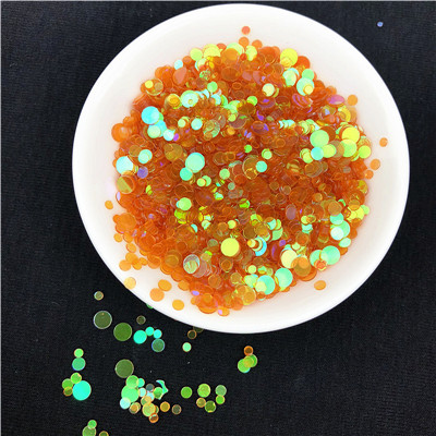 20 G/partij 4000Pcs Transparante Dot Vorm Pailletten Multi Size 2-4Mm Ronde Pailletten Pailetten Nagels, bruiloft Decoratie Confetti: Coffee