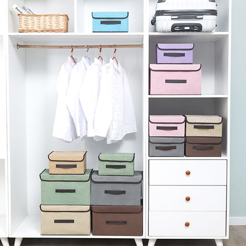 Caja de almacenamiento plegable, caja de almacenamiento portátil a prueba de polvo para ropa y artículos diversos, caja de almacenamiento plegable con edredón, bolsa de almacenamiento de ropa