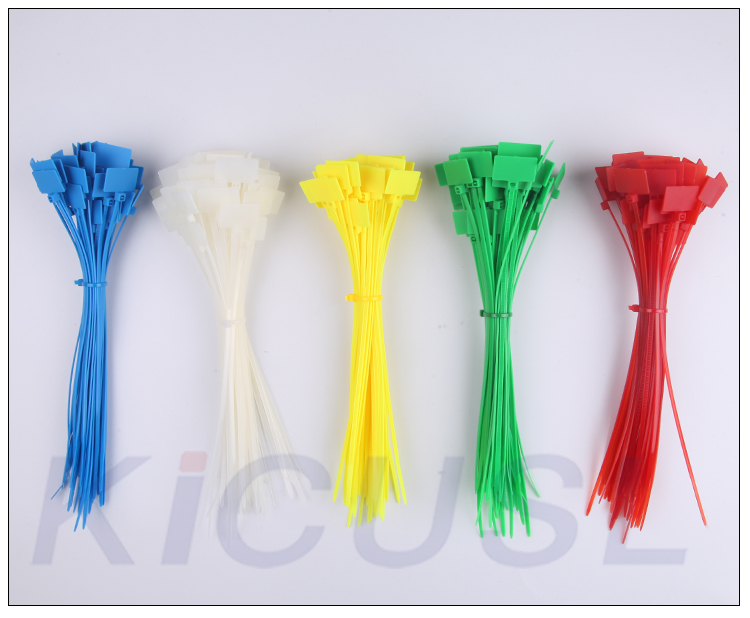 10PCS 4*150mm sign cable tie Plastic cable tie tag tied mark tie