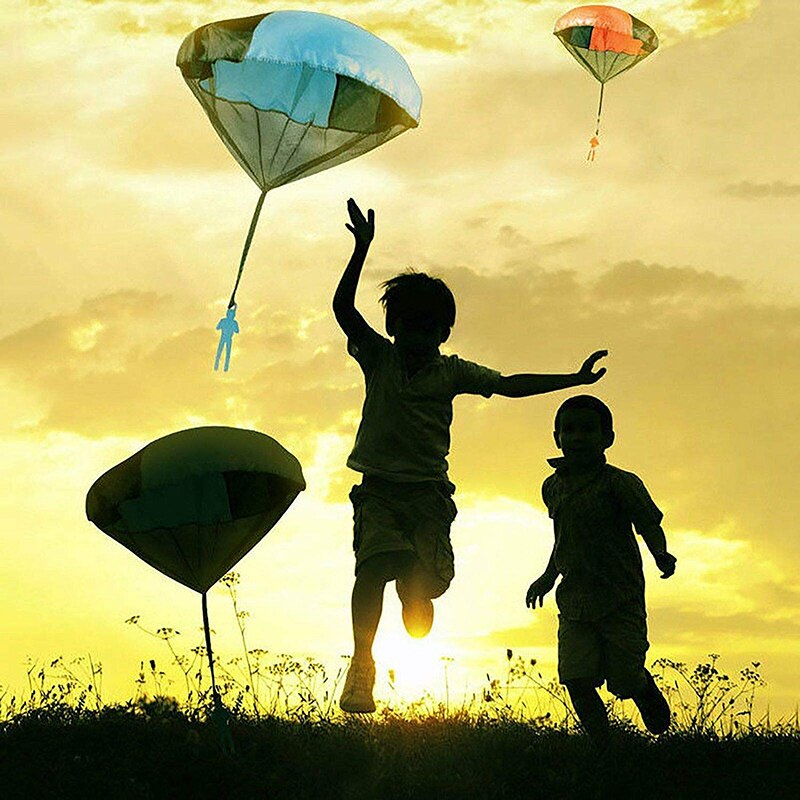Handgooiende mini-soldaat parachute, grappig speelgoed voor kinderen, buitenspel, educatief speelgoed, vliegen, parachute, sport voor kinderen, speelgoed