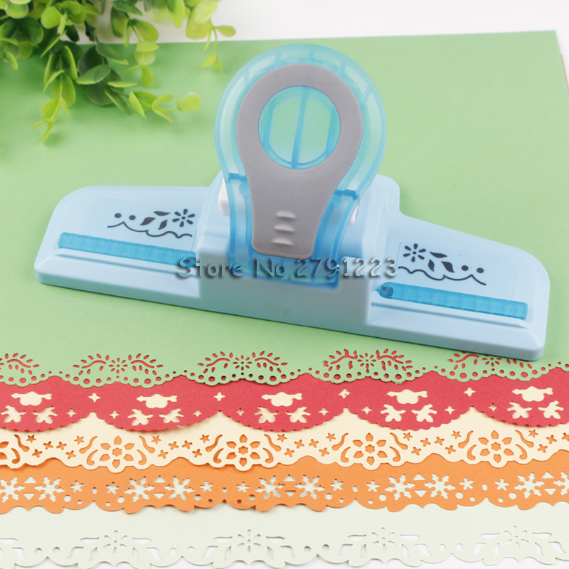 Grote Fancy Grens Embossing Punch Scrapbooking Handgemaakte Rand Apparaat Diy Papier Cutter Craft Perforadora De Papel