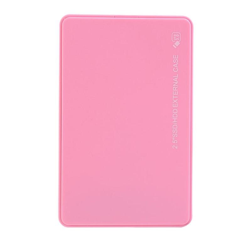 Obudowa HDD 2.5" SATA na USB 3.0 - Zewnętrzna Obudowa Dysku Twardego: Różowy