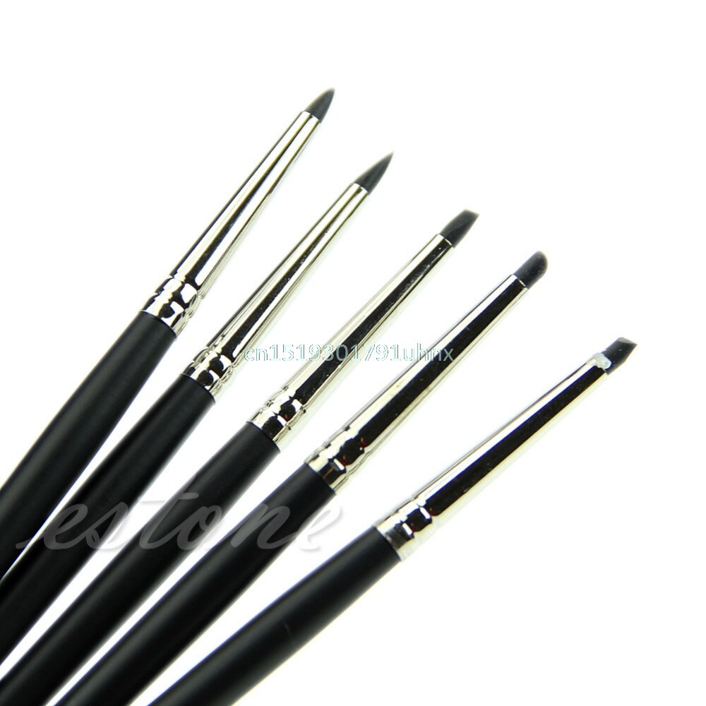 5pcs Silicone Rubber Shapers Polymer Clay Sculpting Fimo Modelling Tools Set #1