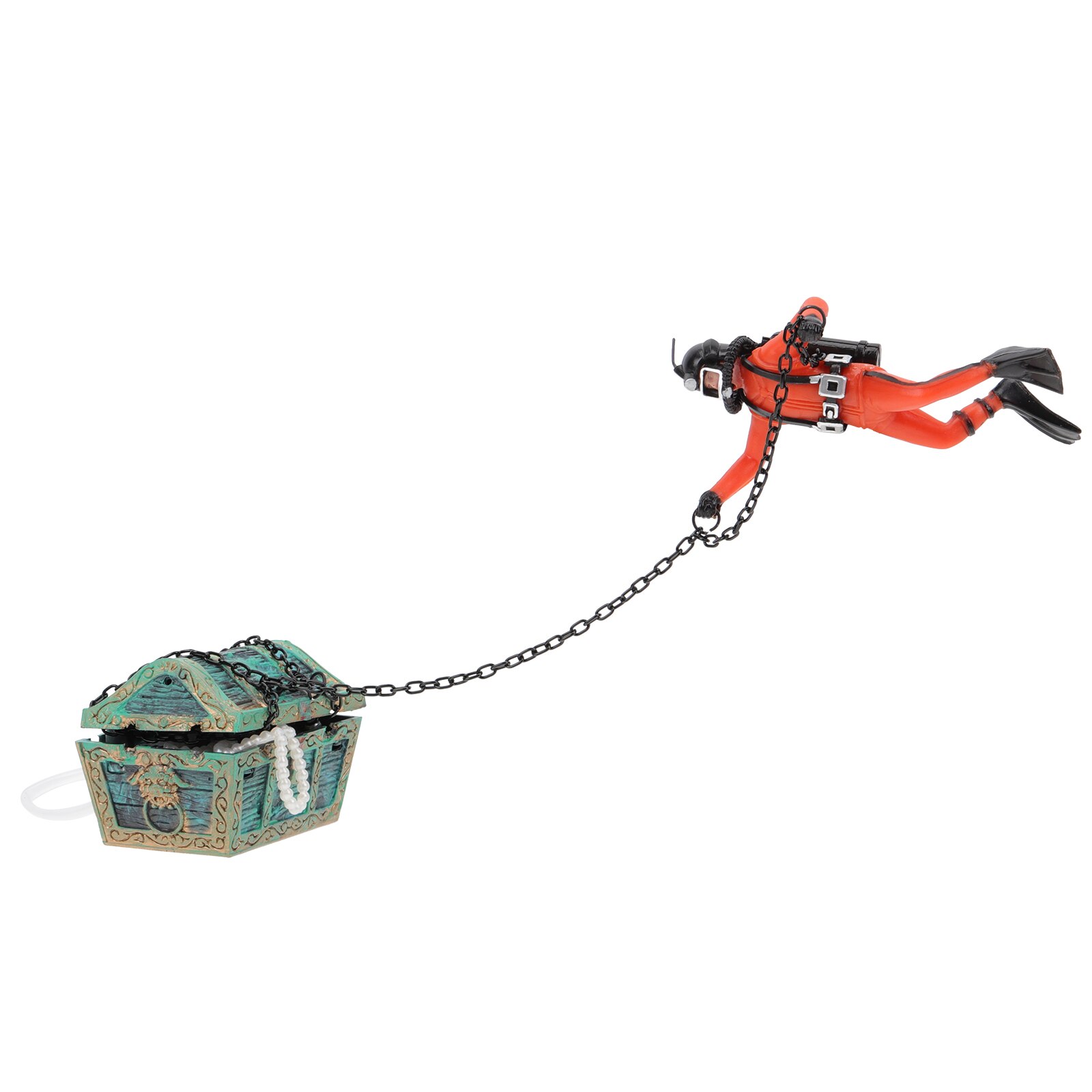 Unique Diver Modeling Fish Tank Adornment Aquarium Treasure Seeking Diver Decor
