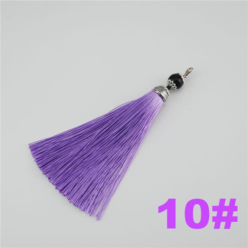 Rayon Bead Tassels 15cm 10pcs Handmade Supplies For Jewelry Findings DIY Curtain Embellish Accessories Fringe LS019: 10 lilac