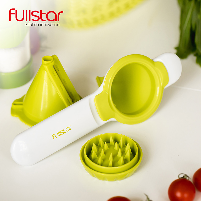 Cortador de vegetales Fullstar, hoja de acero, cortador de mandolina, pelador de zanahorias, queso, rallador, rebanador de vegetales, accesorios de cocina: TF1072
