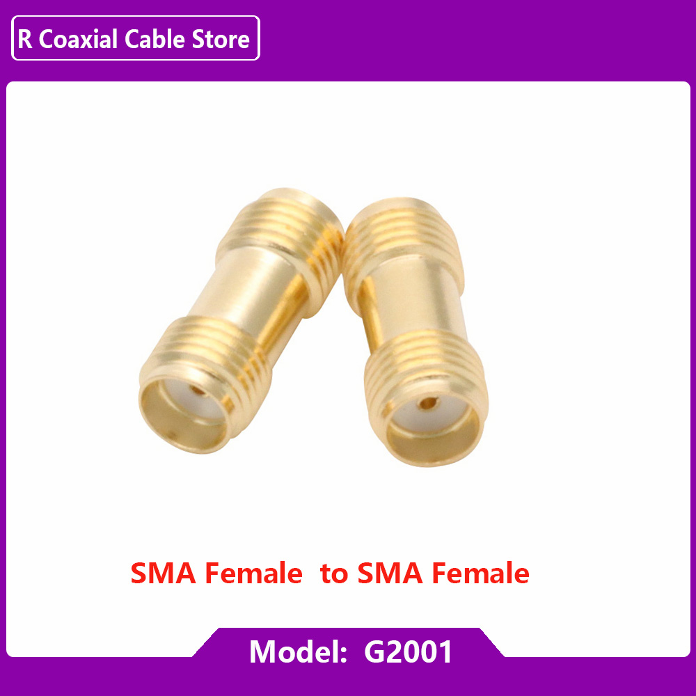 Adaptador macho y hembra SMA macho y hembra, convertidor de conector de barril de tuerca de acoplamiento coaxial RF, MMCX/MCX, 1 ud.: G2001