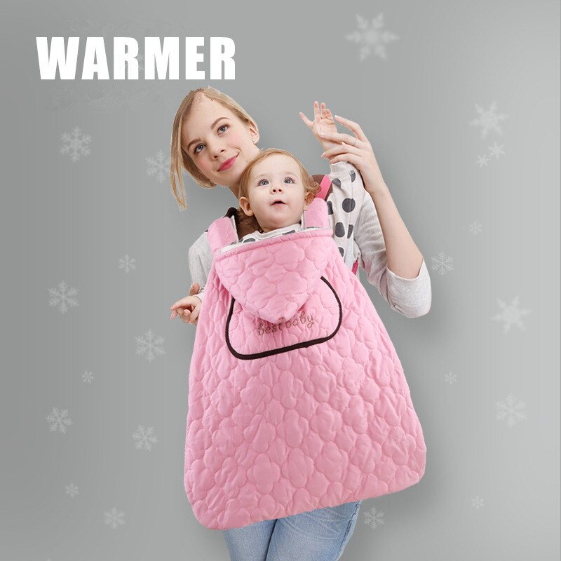 Warme wickeln Schlinge Baby Träger Mantel draussen Winddicht Baby Rucksack Decke Träger Abdeckung Funtional Winter Mantel L285
