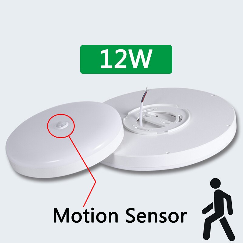 E27 Lamp With Motion Sensor Night Light LED Bulb PIR Sensor Auto On Off 12W 18W Ceiling Light Stair Hallways Home Night Lamp
