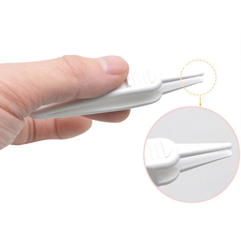 bébé nettoyage pince oreille nez nombril nettoyant dissolvant pinces en plastique -né infantile soins du corps utile