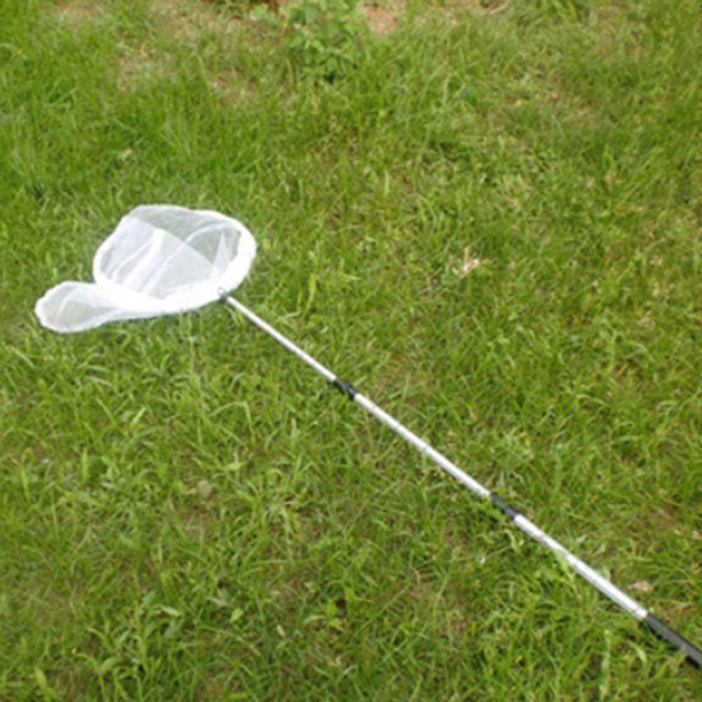 Roestvrijstalen Visnet Vlinder Insect Catching Netto Telescopische Gereedschap Grote Insectengaas Aluminiumlegering Insect Netto