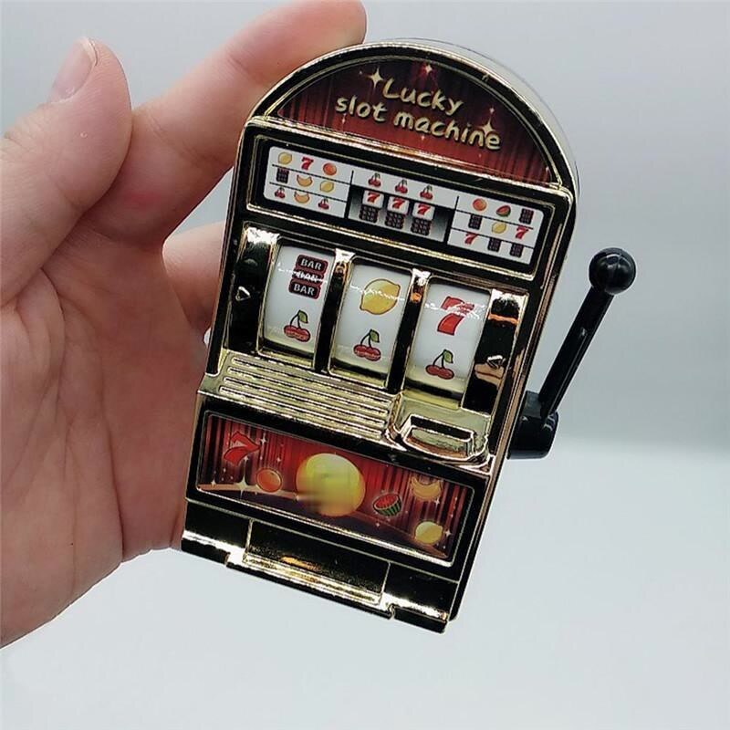 1Pcs Lucky Jackpot Mini Fruit Slot Machine Plezier Kids Educatief Speelgoed Entertainment Coin Operated Games