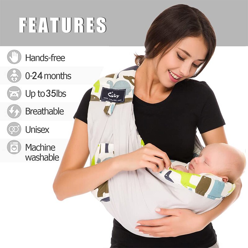 front baby carrier CUBY Baby Sling Baby Wrap Cotton wrap baby Soft Breastfeeding Cartoon animal pattern Ergonomics