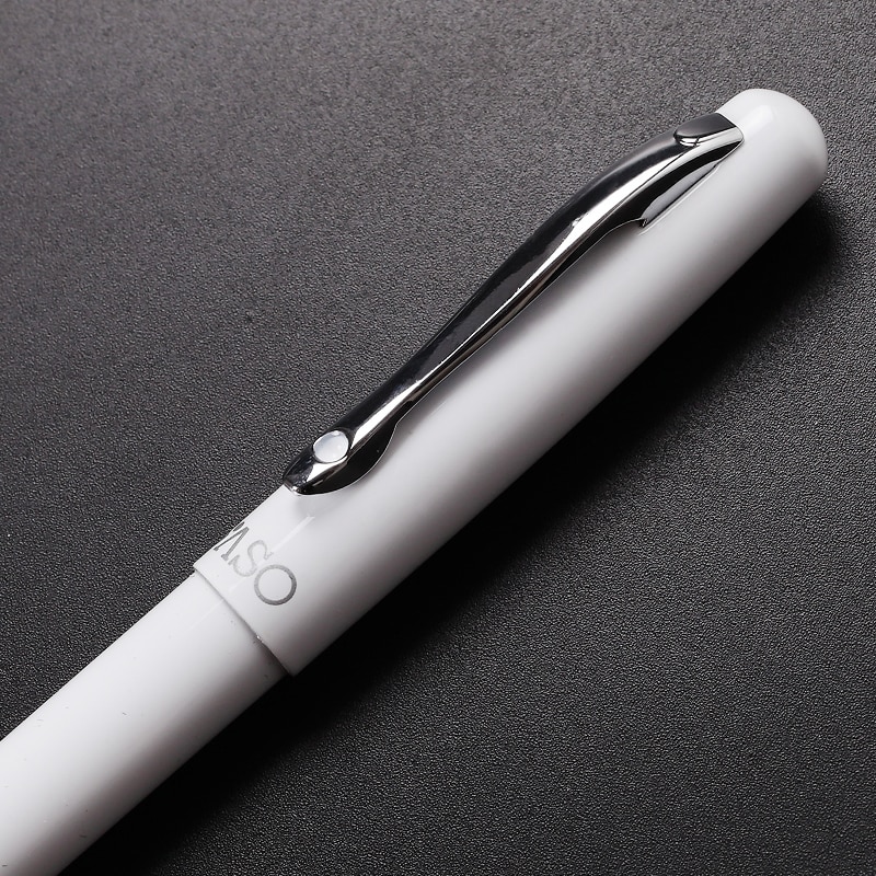 Oaso  s111 metal blæk fyldepen super fin pen spids 0.38mm rød sort blå hvid valgfri til finansiel virksomhed