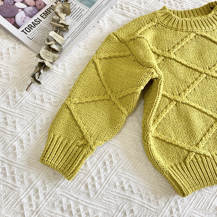 Baby drenge piger søde trøjer efterår vinter langærmet pullover afslappet striktrøje børn børn varme strik toppe