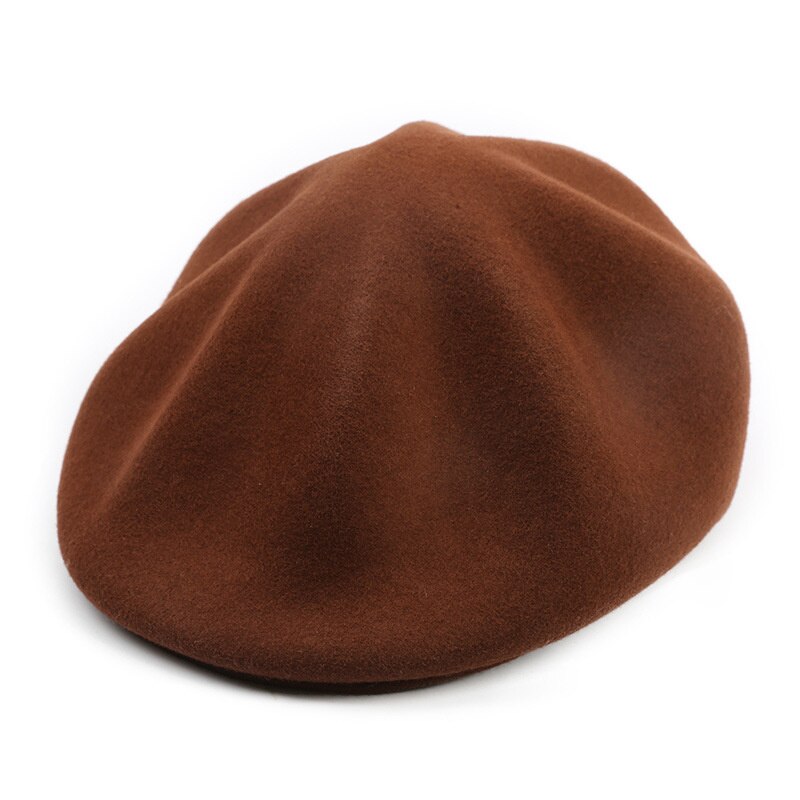Naizaiga Wol Baret Vrouwen Persoonlijkheid Mode Achthoekige Hoed Tonen Kleine Gezicht Vrouwen Winter Warm Hoeden. RM8: C