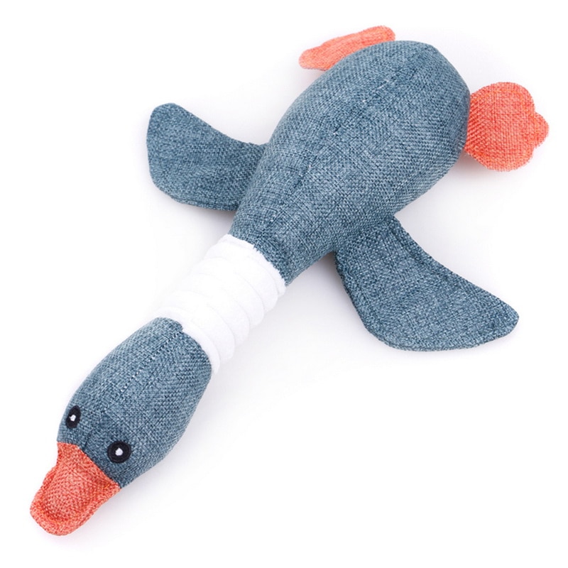 Dog Squeak Toys Wild Goose Sounds Chew Toy Cleaning Teeth Puppy Dogs Interactive Training Supplies Dog Educational Plush Toys: A
