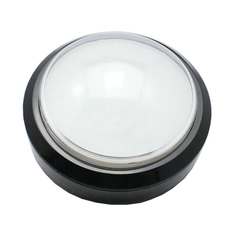 100mm Big Round Push Button LED with Microswitch for DIY Arcade Game Machine: White