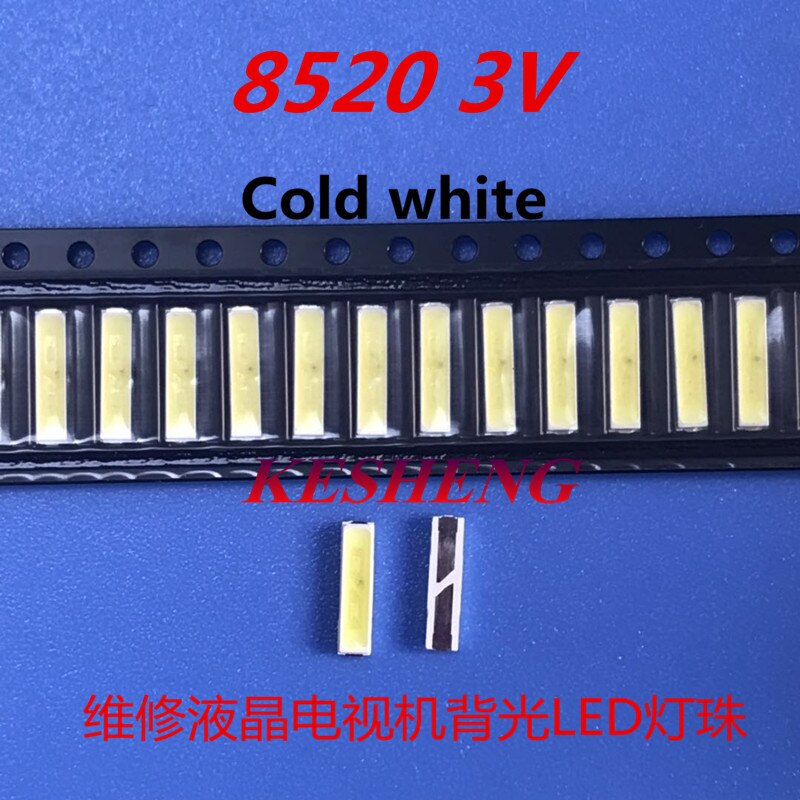 100PCS Per TV LED retroilluminate Applicazioni TV Retroilluminazione a LED 0,4 W 3 V 8520 Bianco freddo EVERLIGHT 62-122UMRIC