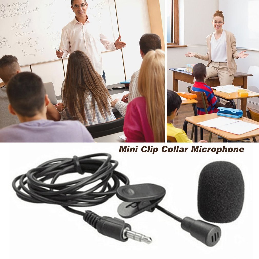 Universele 3.5Mm Mini Draagbare Microfoon Met Microfoon Handsfree Clip Handsfree Communicatie Pc Laptop Speaker